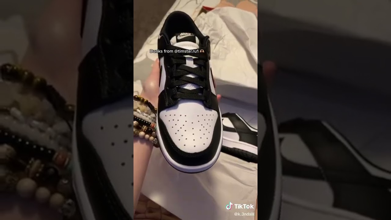 Nike Dunk Low Retro White Black (2021) DD1391-100  unboxing review from timstar.ru