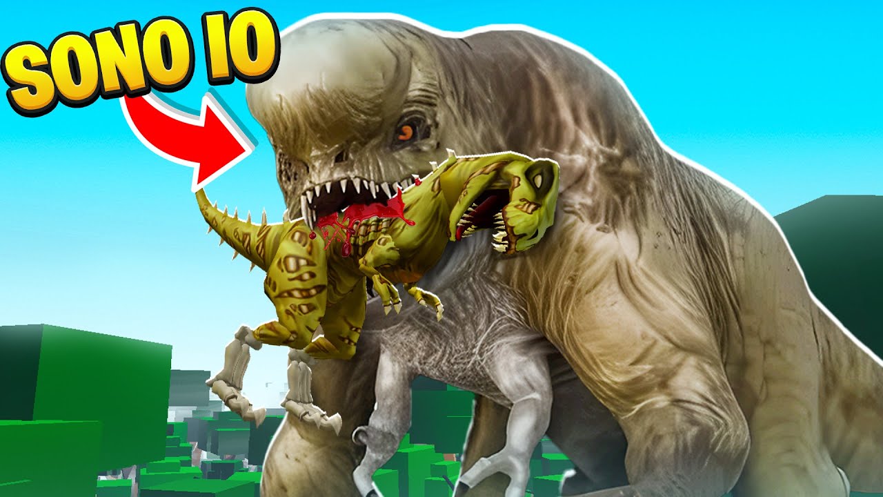 DIVENTO IL DISTORTUS REX GIGANTE E UCCIDO TUTTI I DINOSAURI SU ROBLOX.