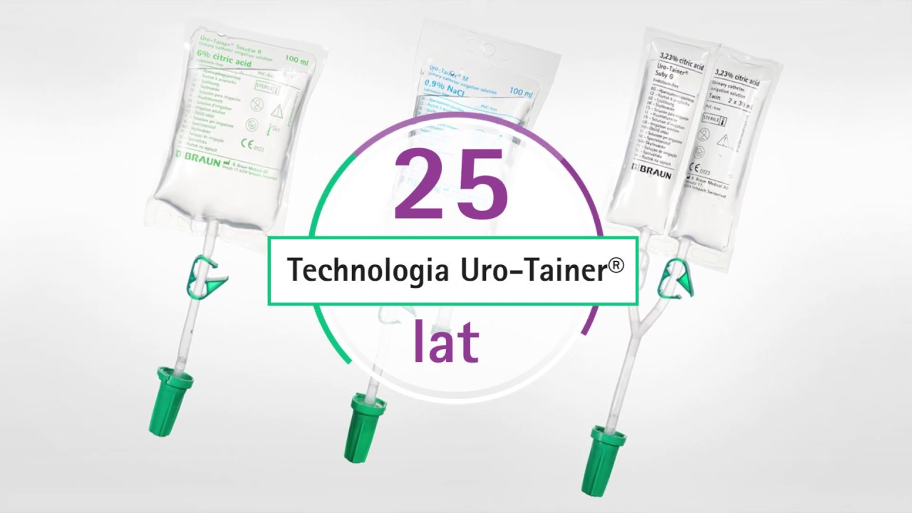 Uro-Tainer® jest stosowany w procedurach pielęgnacji cewników od ponad 25 lat. Producent B.BRAUN