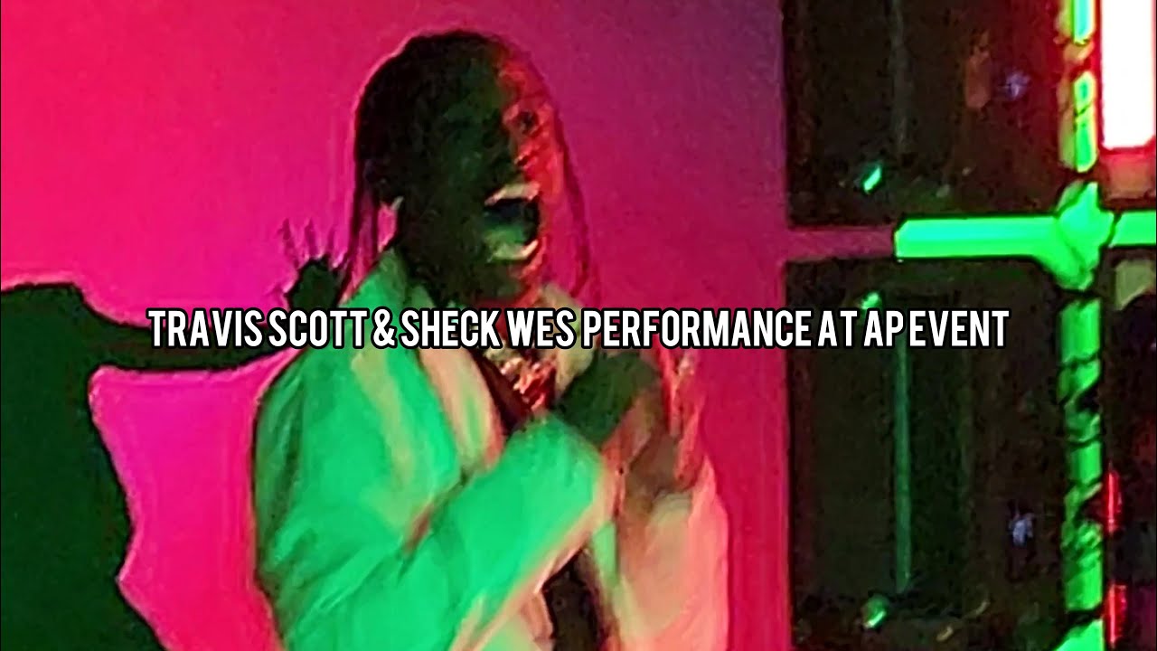Travis Scott & Sheck Wes Performance At Audemar Piguet Event (NYC) (4K)