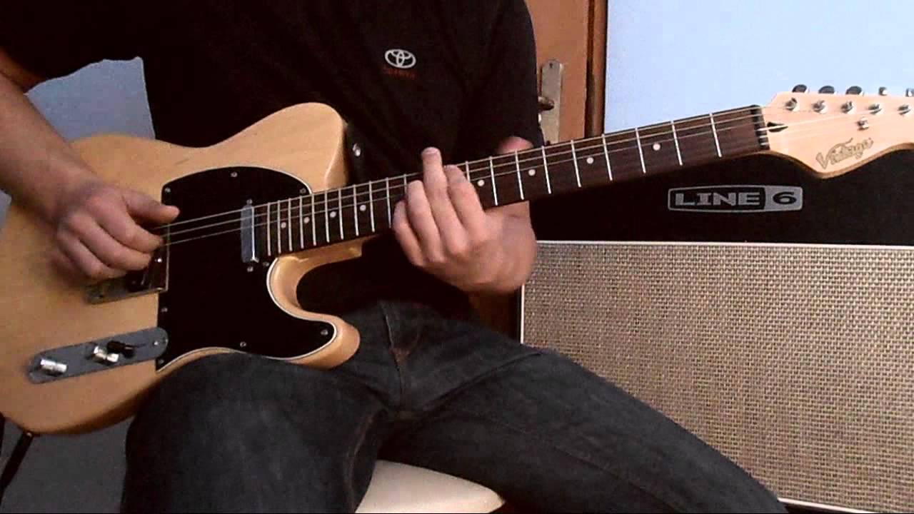 Dire Straits Money for nothing cover, VINTAGE V2 (tc200) Telecaster Flextone III XL