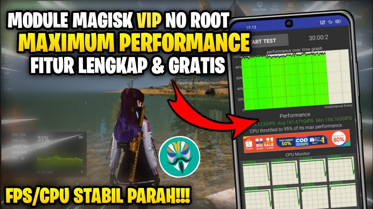 MODULE NON ROOT MAXIMUM PERFORMANCE VIP GRATIS‼️MODULE MAGISK NON ROOT TERBAIK || UNDAWN JADI SMOOTH
