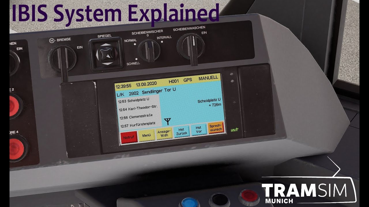 TramSim Munich IBIS system