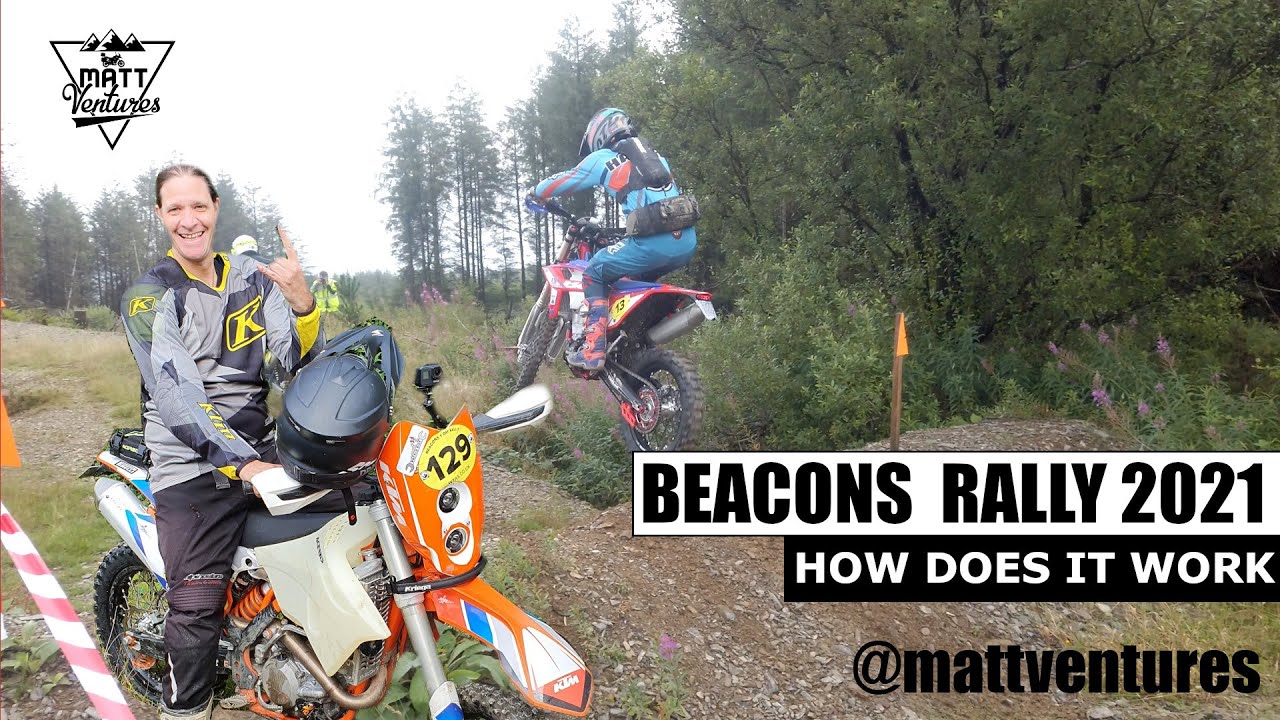 Beacons Rally 2021 KTM 500. Enduro Rally Motorcycle racing. Matt Ventures