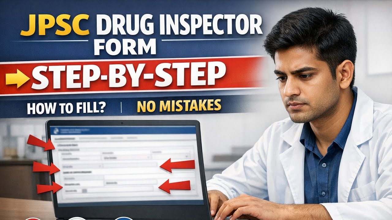 How to Fill JPSC Drug Inspector Online Form 2026 | Complete Stepwise Guide