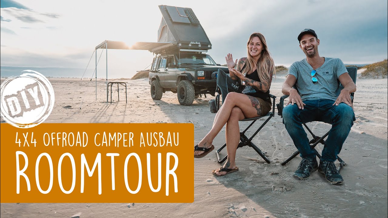 Unser rollendes offroad Haus Hank - Jeep Dachzelt Camper! Aus 4 ein 2 Sitzer, komplett DIY🔥 ROOMTOUR