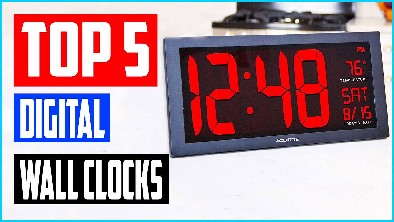 Top 5 Best Digital Wall clocks in 2021 &ndash; Reviews