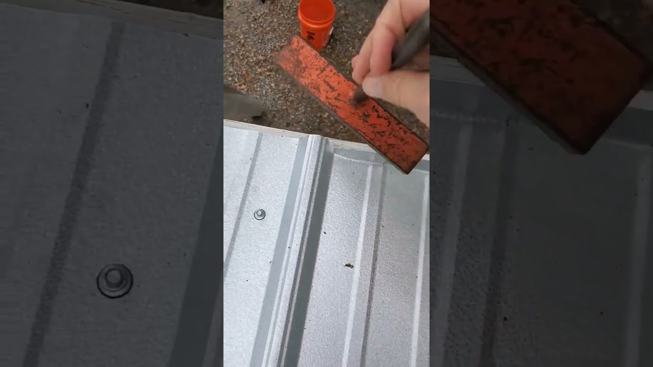 Metal Roof Flashing Install Hack #nashvilleroofingrepair #metalroof  #nashville #roofrepair
