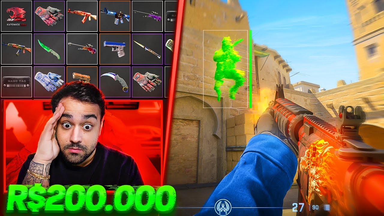 Hack na FACEIT com inventário de R$200 MIL? Absurdo demais...