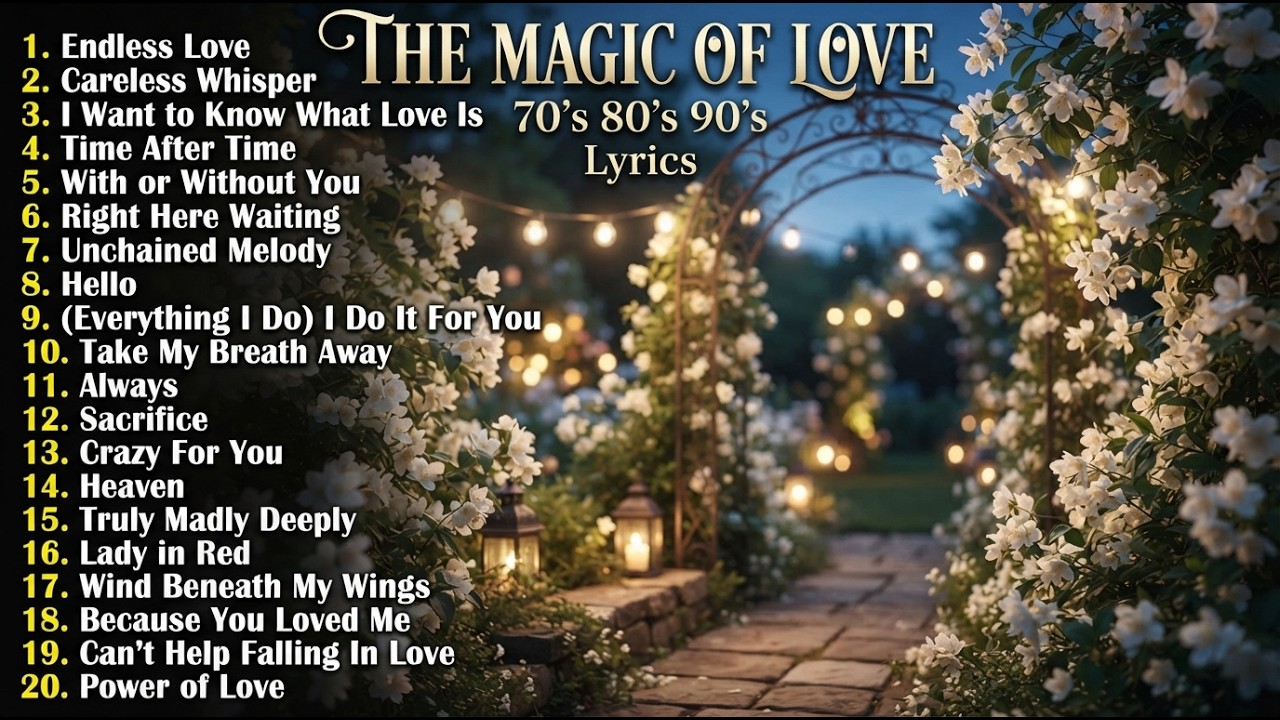 Timeless Romantic Ballads 💖 Best Love Songs 70s 80s 90s Hits 🌹 Sweet Memories For Your Heart ✨