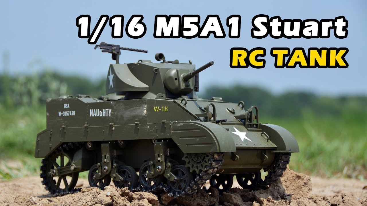 1/16 RC Light Tank M5A1 Stuart Review, 库兵客模型COOLBANK的新品M5斯图亚特坦克测评
