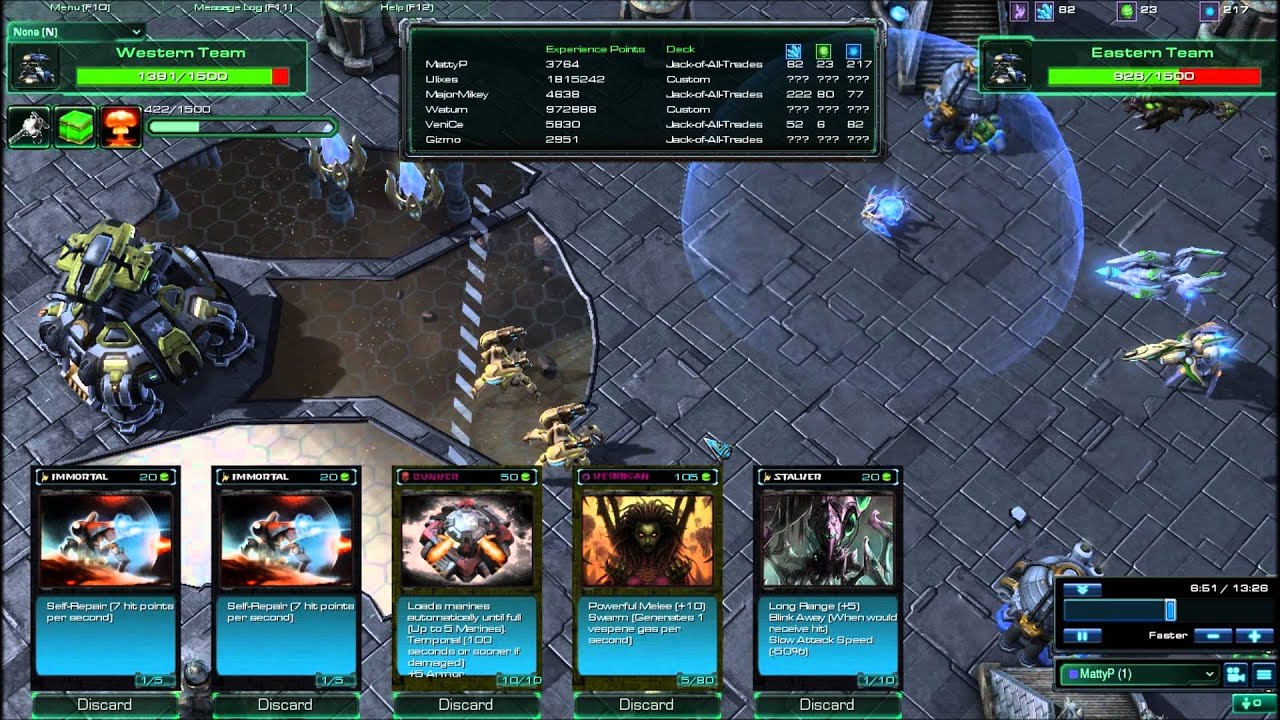 Starcraft 2 Custom Games, The Card Game