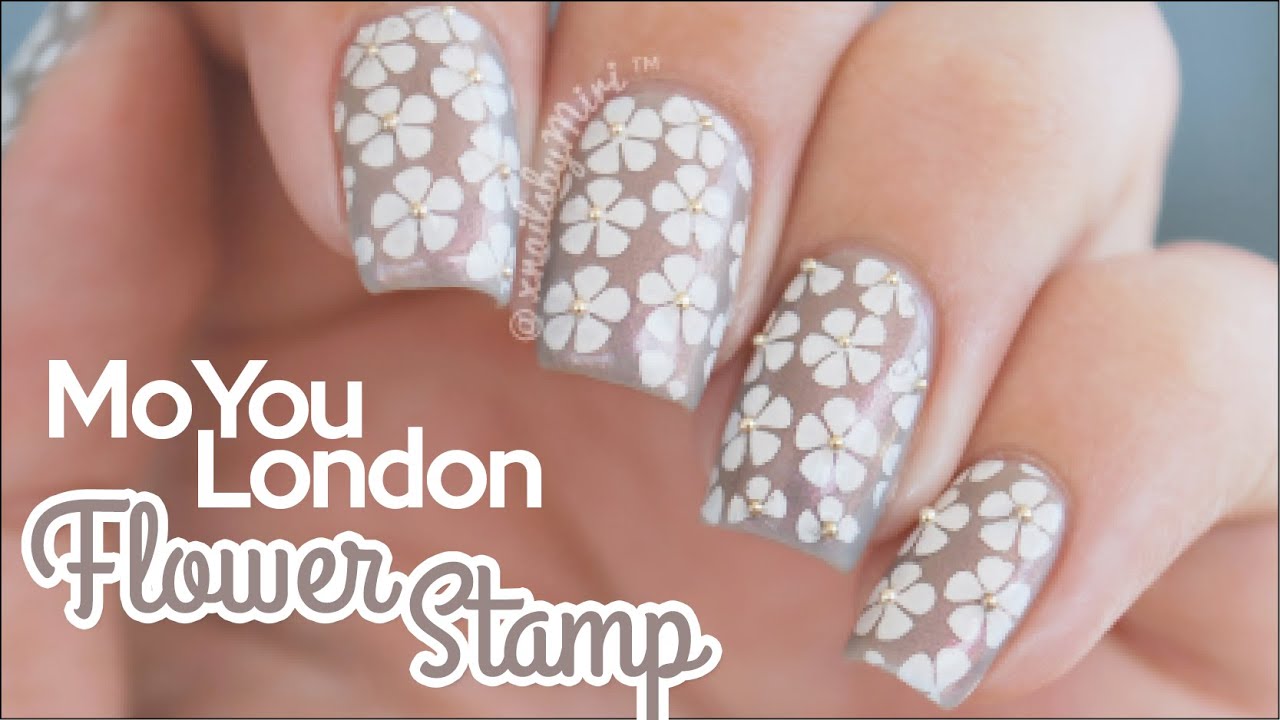 Flowers Stamping Nail Art || using MoYou London 