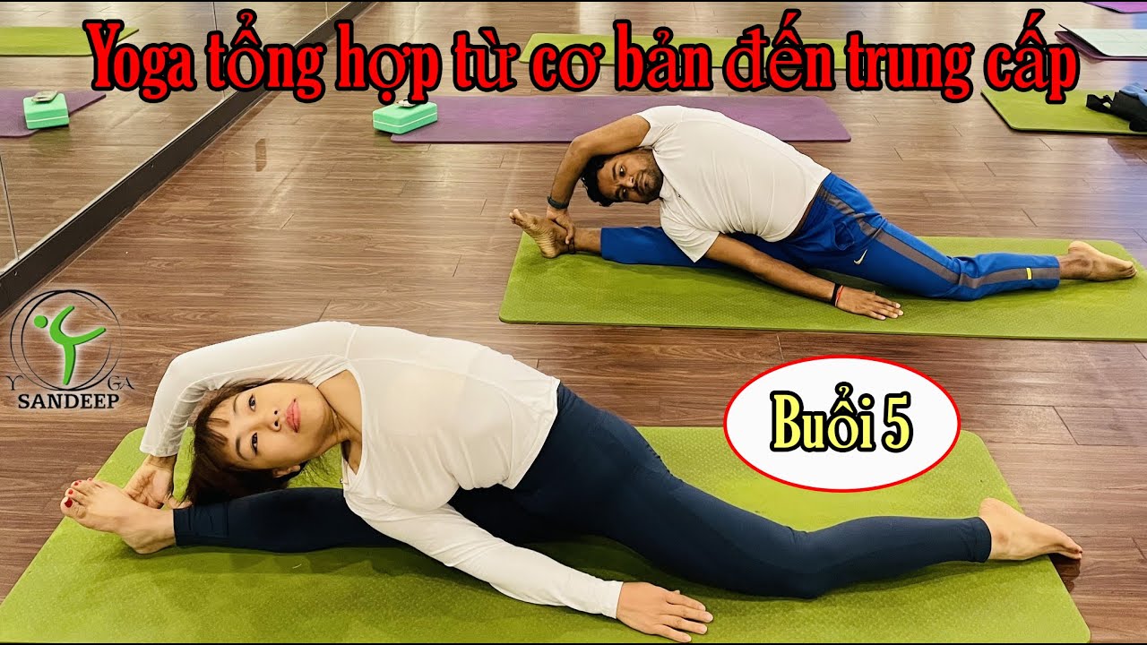 Bài 5 - Yoga 🧘 tổng hợp từ cơ bản đến trung cấp || Yoga With Sandeep || Vietnam