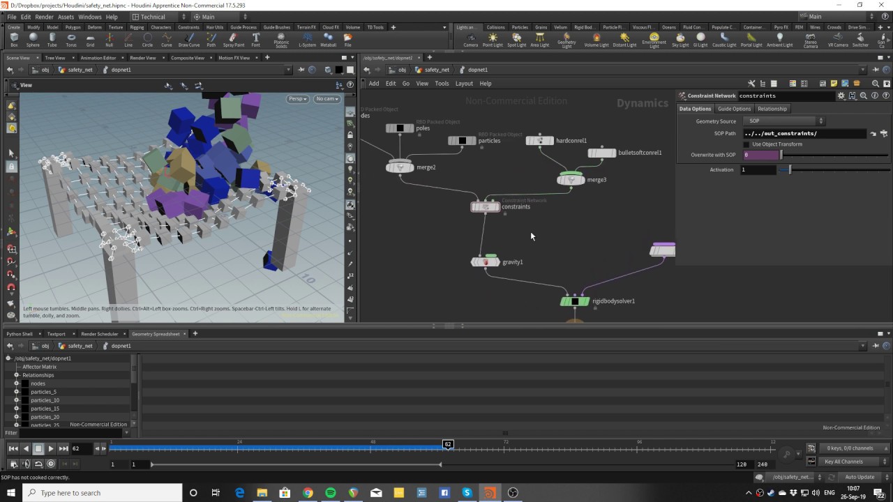 Houdini 17 5 constraint network basics