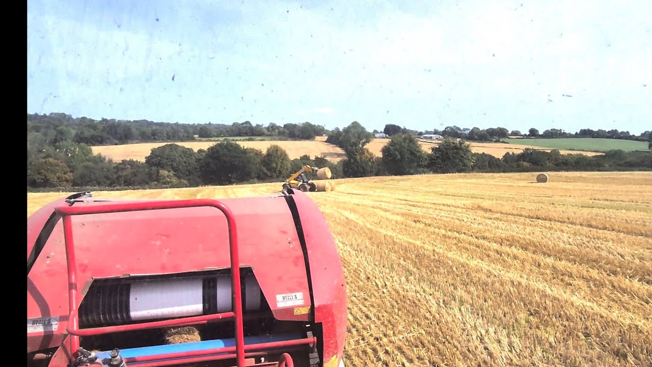 day 26. baleing straw, feeding cattle