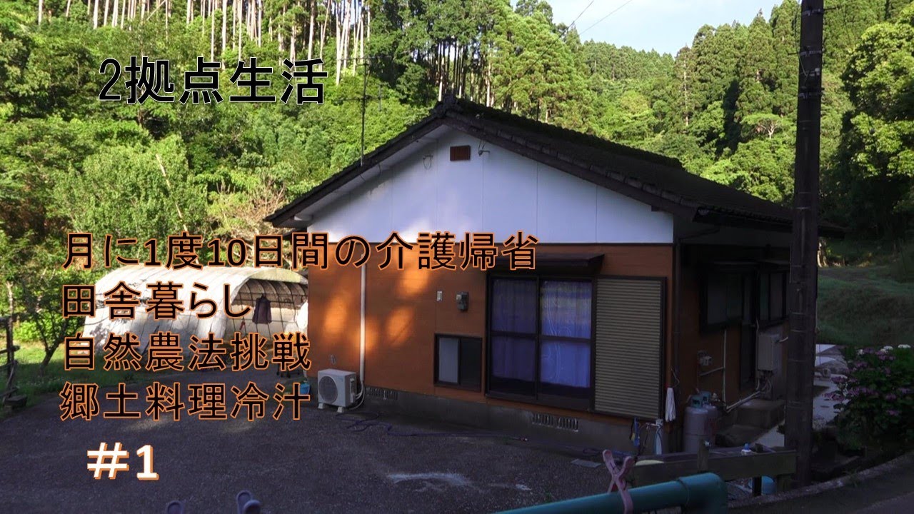 2拠点生活 #1  遠距離介護、田舎暮らし、自然農法、郷土料理冷汁