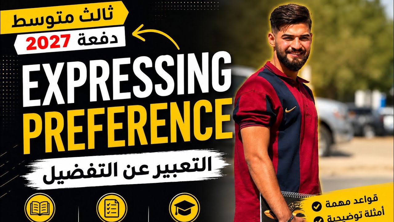 الثالث متوسط : التعبير عن التفضيل الوحده الثانيه Expressing Preferences