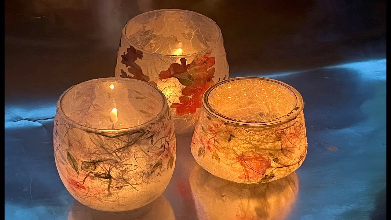 3 стиля декупажа в магазине Dollar Store Glass