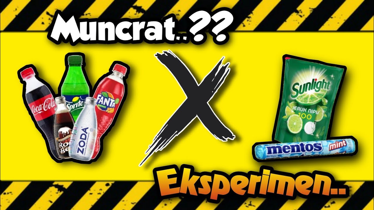 EKSPERIMEN MENTOS CAMPUR 6 MACAM CAIRAN DAN INILAH YANG TERJADI!!