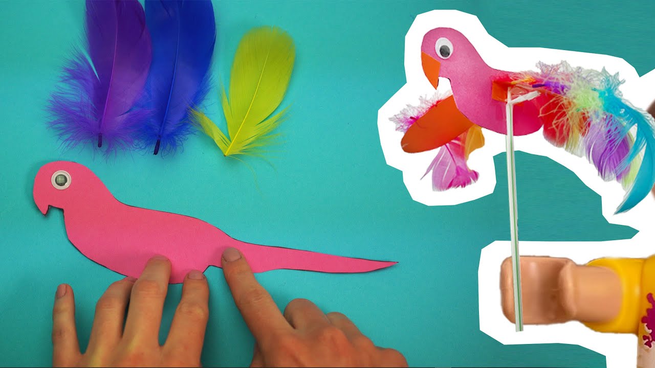 Playmobil Lina und Luki ✂ Basteln mit Jule - Papagei 🦜