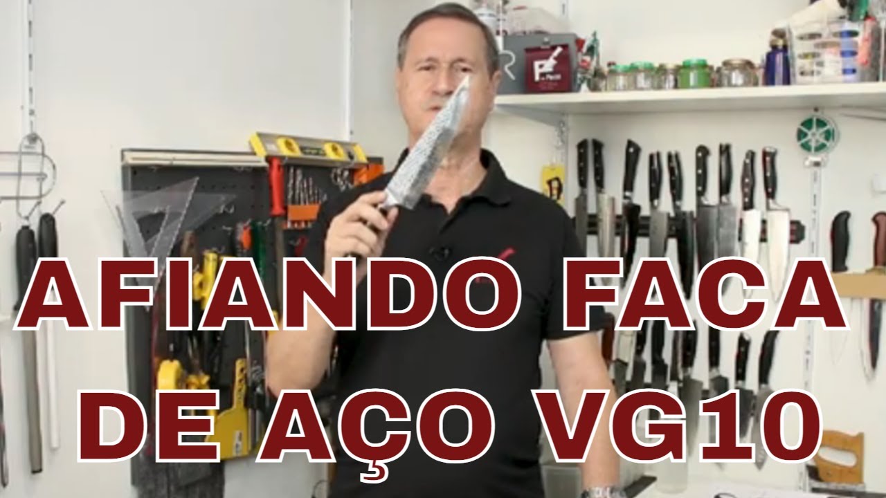 Como amolar faca de aço VG10