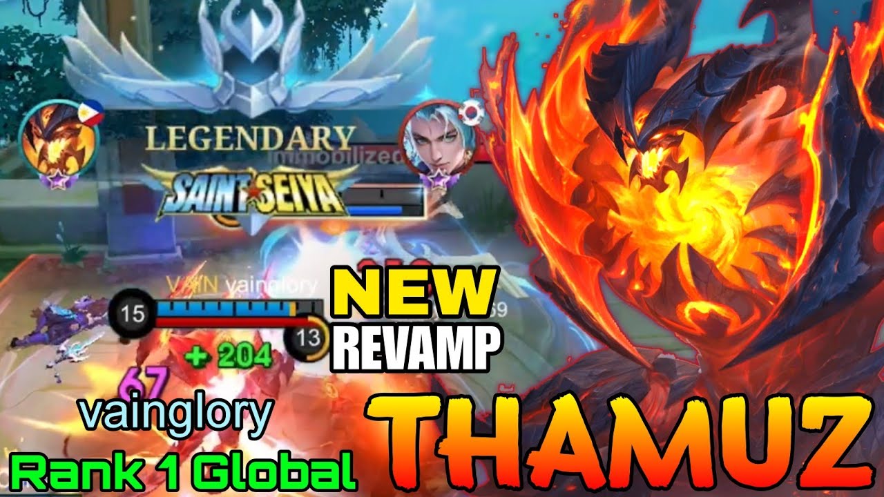 Thamuz New REVAMP Gameplay - Top 1 Global Thamuz by vainglory - Mobile Legends 