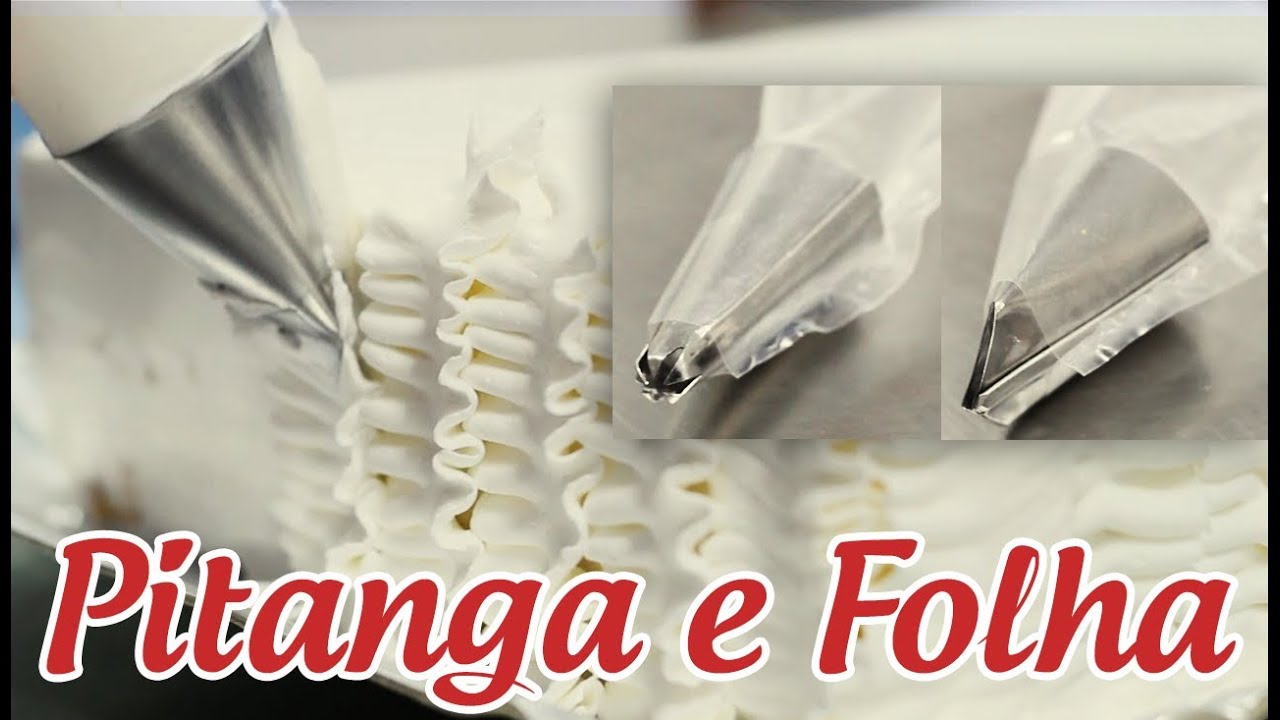 Confeitando o bolo com os BICOS PITANGA e FOLHA (passo a passo)