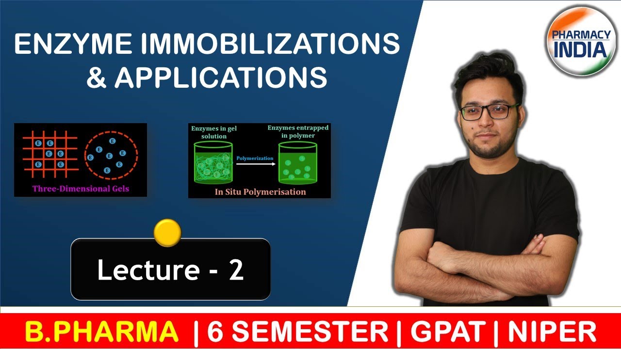 ENZYME IMMOBILIZATIONS | BIOTECHNOLOGY | B.PHARMA | 6 SEMESTER | L2 | GPAT | NIPER