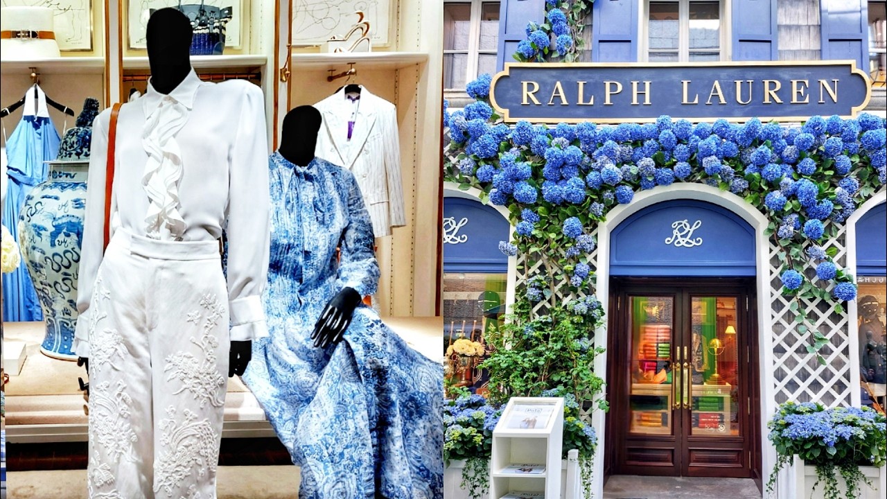 Ralph Lauren 2025 Luxury Shopping in Milan. Spring/Summer Collection .