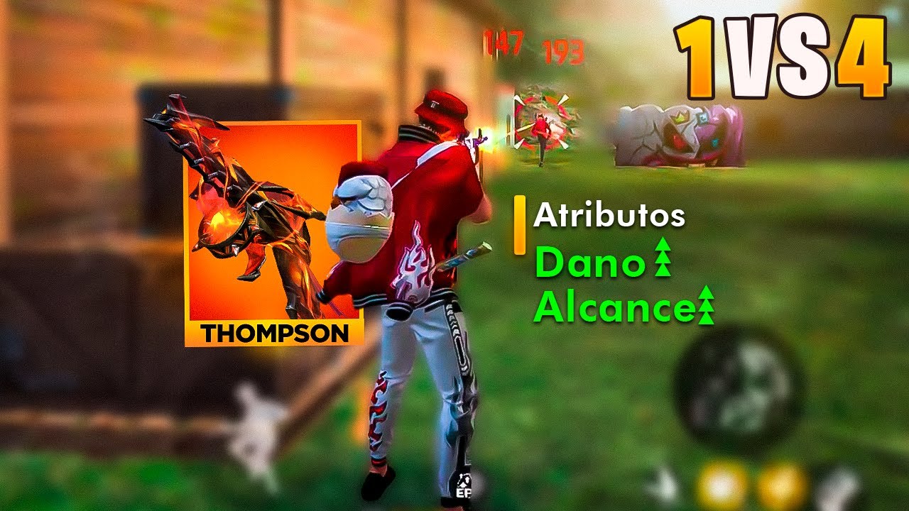 TESTEI A NOVA THOMPSON EVOLUTIVA NO RUSHADÃO SOLO VS SQUAD!! FREE FIRE MOBILE