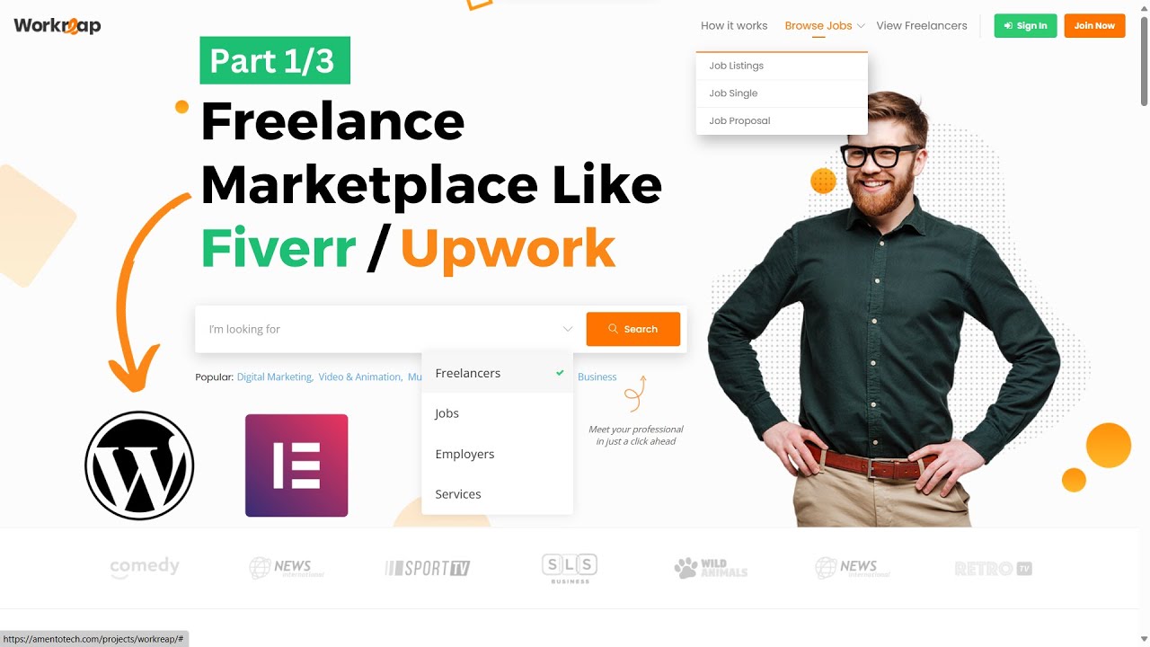 Create a Freelance Marketplace like Fiverr and Upwork - WordPress + Elementor (Part 1/3)