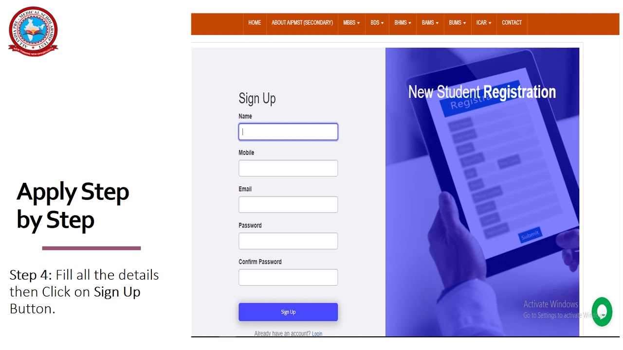 How to Apply AIPMST Secondary Scholarship Application Form