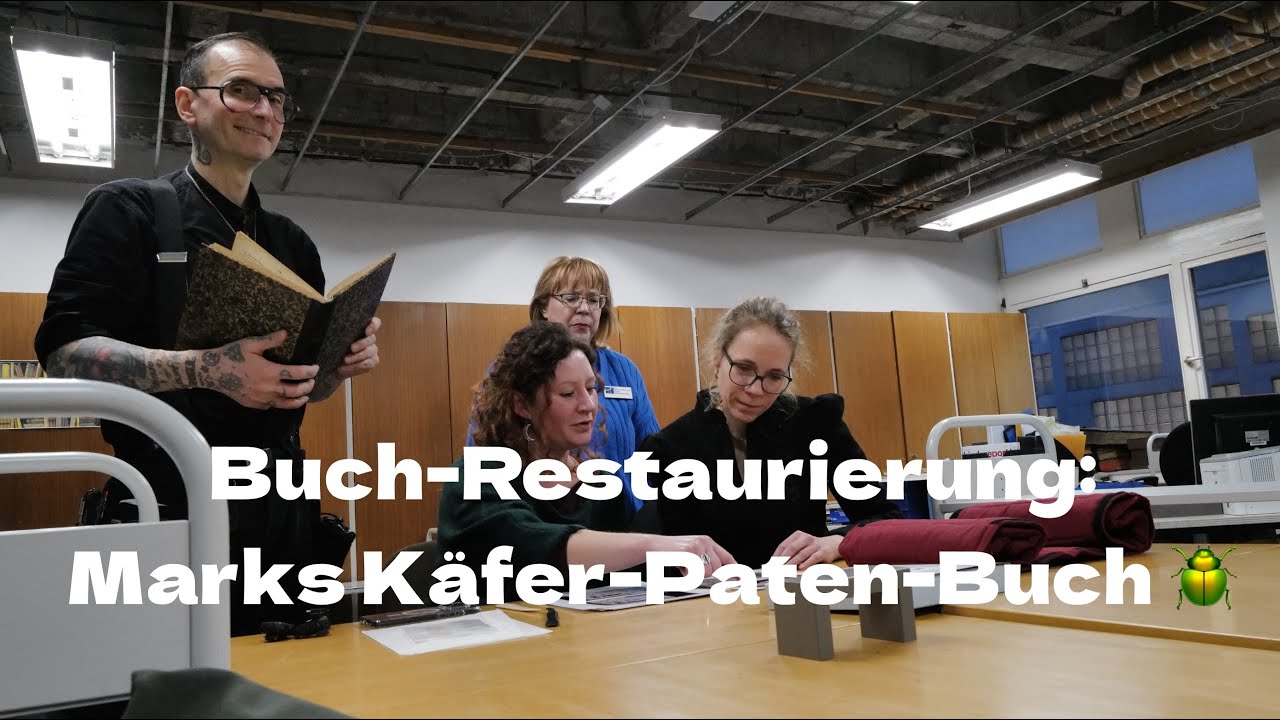 Marks Käfer-Paten-Buch in der UB Köln 🐞 nebst Berufs-Beratung 'Papier-Restauratorin' 📜
