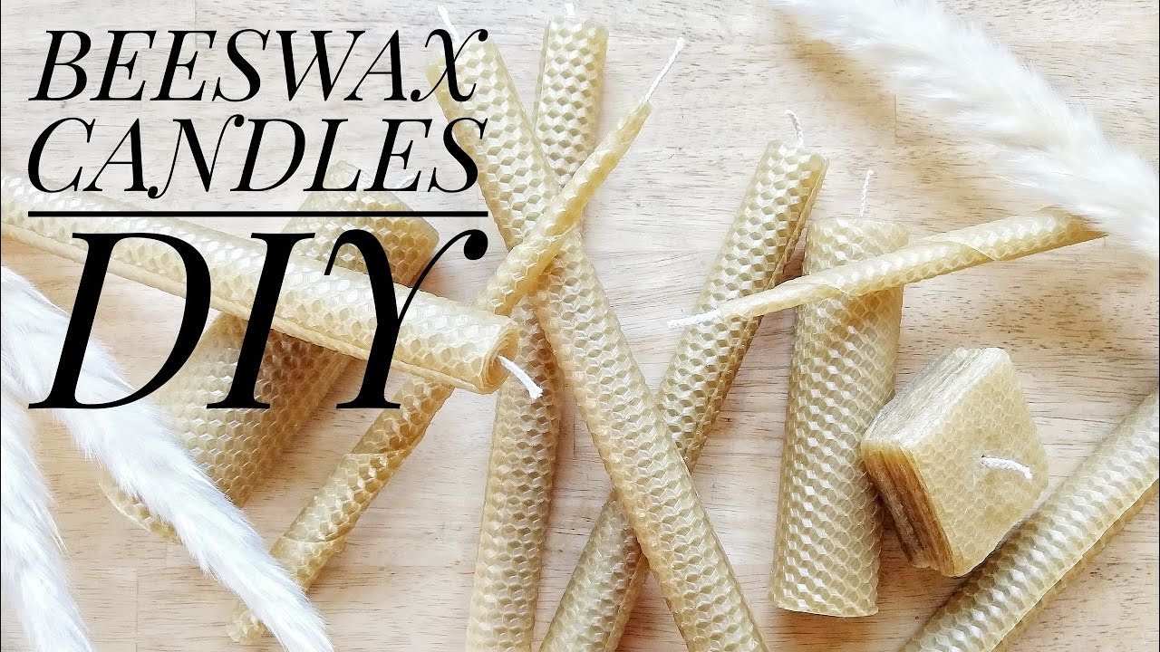 BEESWAX CANDLES DIY // great handmade gift idea