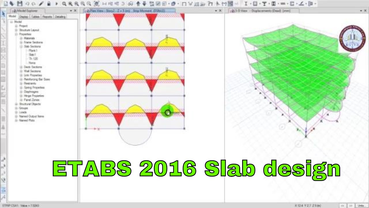 ETABS 2016 - Slab Design