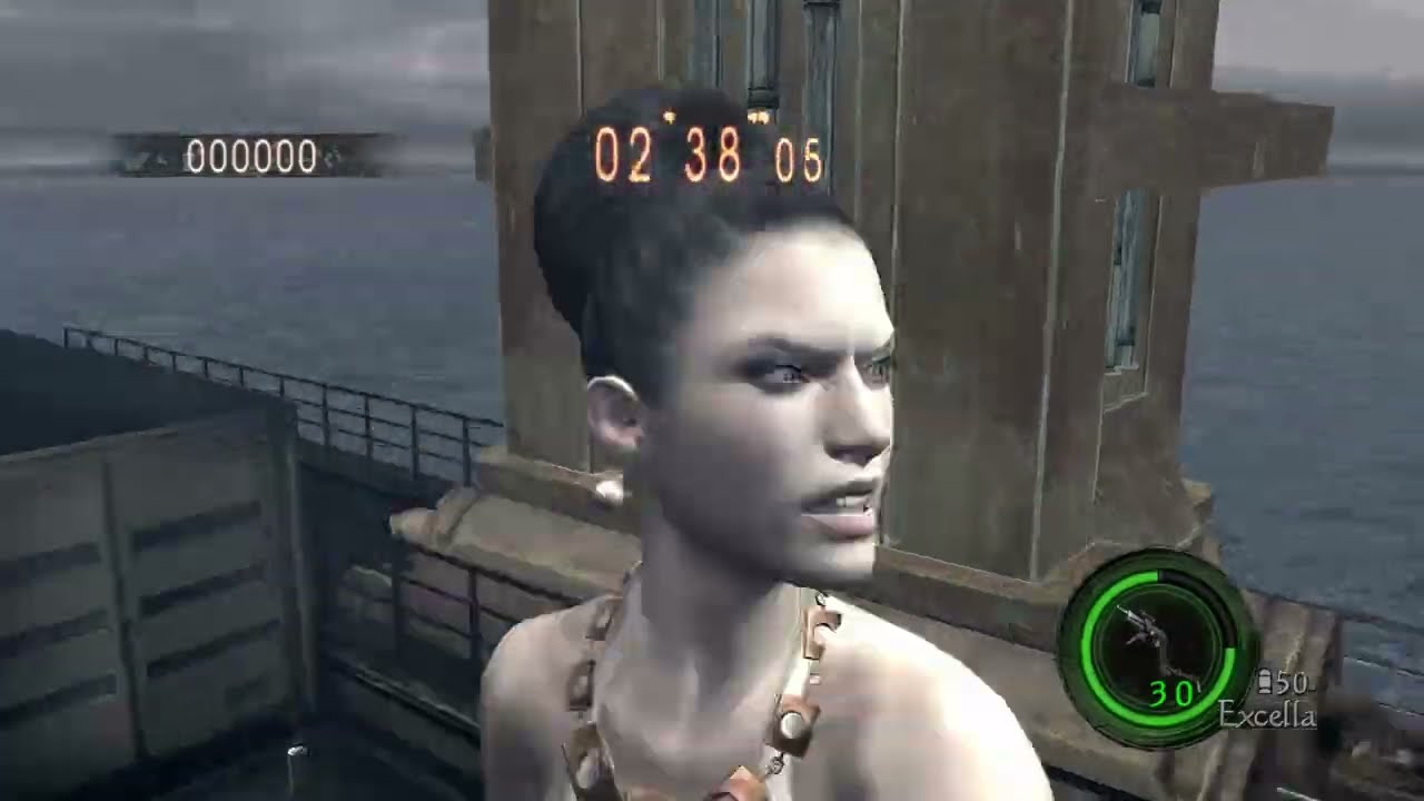 Resident Evil 5 Mercenaries Reunion - Solo - Ship Deck - 1,045,676 (Excella)
