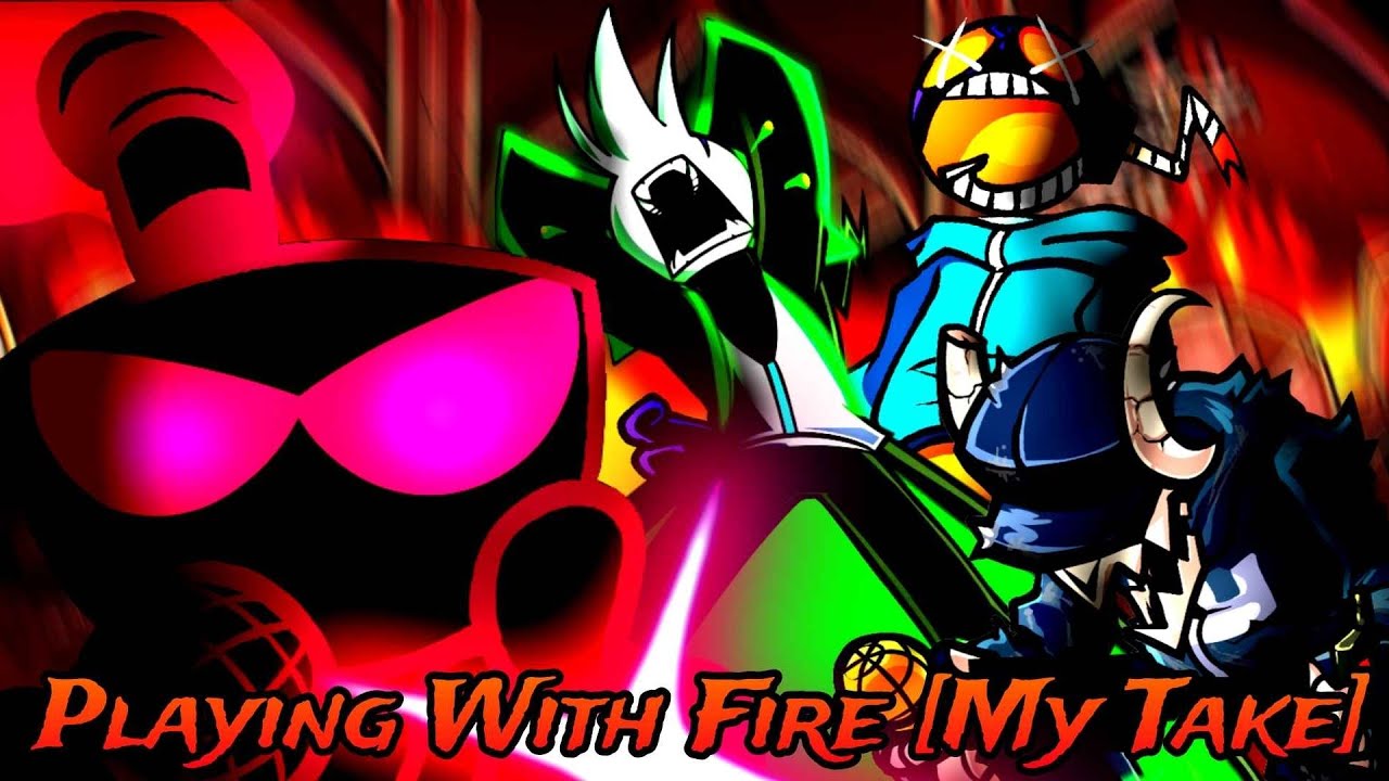 ♡FNF MASHUP♡ Playing With Fire | Genocide x Radiohazard x Ballistic x Devil's Gambit. [My Take]