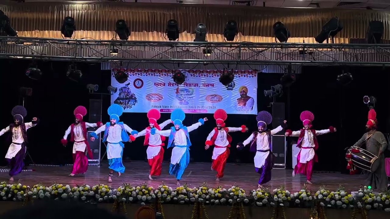 DAV COLLEGE JALANDHAR BHANGRA INTERVERSITY 2025  DASHMESH AUDITORIUM GURU NANAK DEV UNIVERSITY 