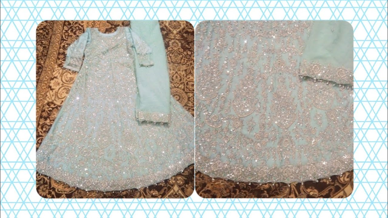 How to stitch bridal maxi and dupatta part 2 میکسی اور دوپٹہ کی سلائی