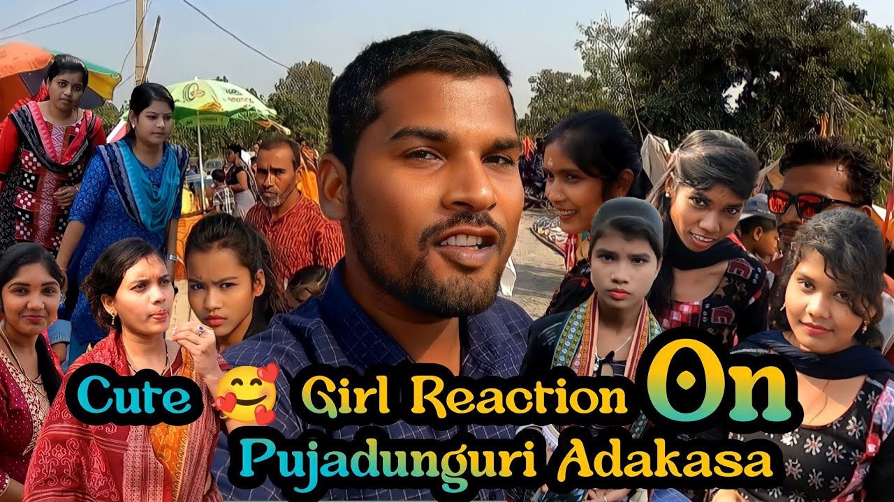Cute 🥰 Girl reaction On Pujadunguri Adakasa // pujadunguri Jatra // Laxman Sambalpuri Vlogs