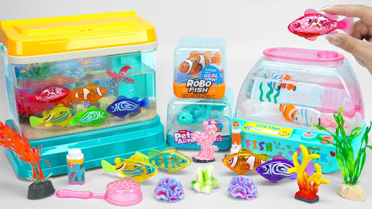 Ultimate Colorful Baby Fish Tank, Satisfying Unboxing Bubble Kingdom Toy Review | Chacha Toys ASMR