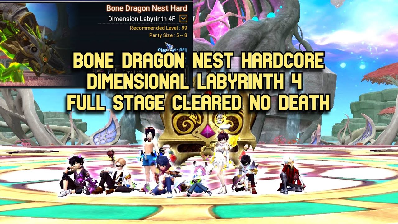 Bone Dragon Nest Hardcore DLB 4 Full Stage Cleared 1 Hours Run Dragon Nest ExFC