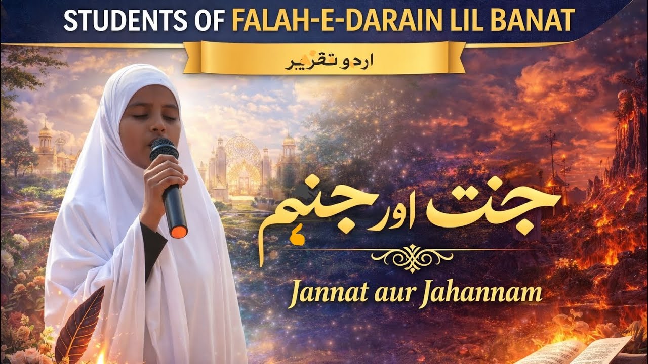Jannat aur jahannam @urdu taqreer |Falah e darain lil banat harli birsodih jhumri tilaiya Koderma Jh