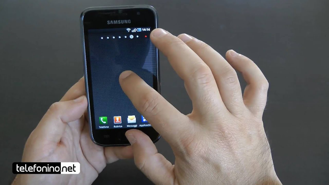 Samsung Galaxy S i9000 videoreview da Telefonino.net