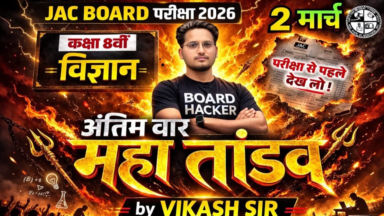 Class 8 JAC Board | Complete Study Material | Objective + Subjective Questions | 2026 Exam Preparati