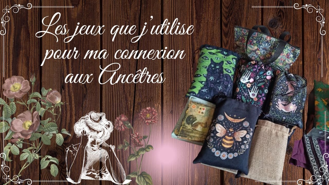 Les jeux que j'utilise pour me connecter à mes Ancêtres ⚱️🏺🔮#ancêtres #tarots #oracles