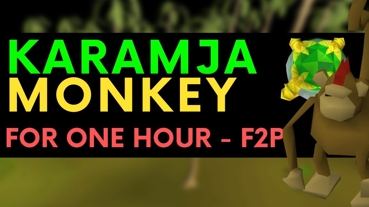 [OSRS] KILLING MONKEYS FOR ONE HOUR | F2P MONEY MAKING