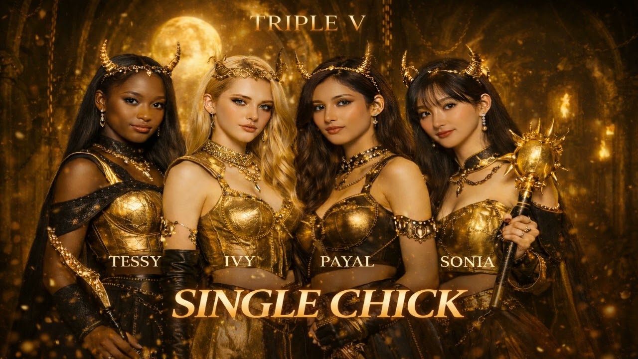 TRIPLE V _ Single Chick _ (music audio) @BLACKPINK @btsarmyblackpinkblinksmomoland@BTS 