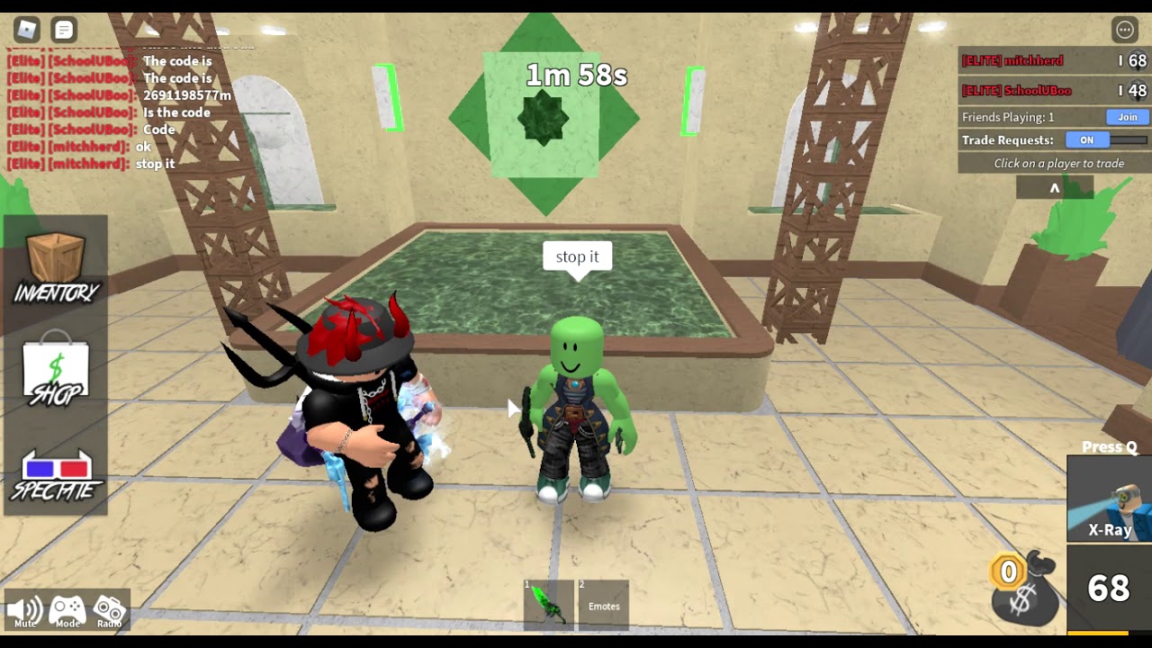 What the code is for the song invisible -roblox murder mystery 2